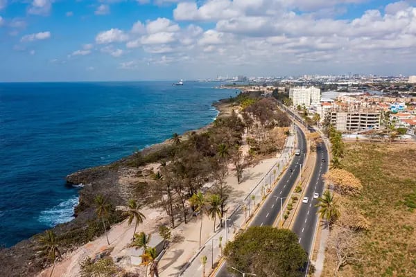 Avances del Malecón de Santo Domingo Este, en República Dominicana, el 19 de abril.